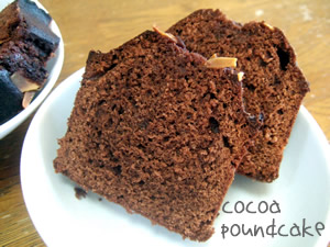 cocoa poundcake